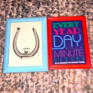 Two Picture Frames with Pictures